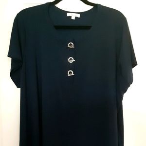 Blue navy top 2X